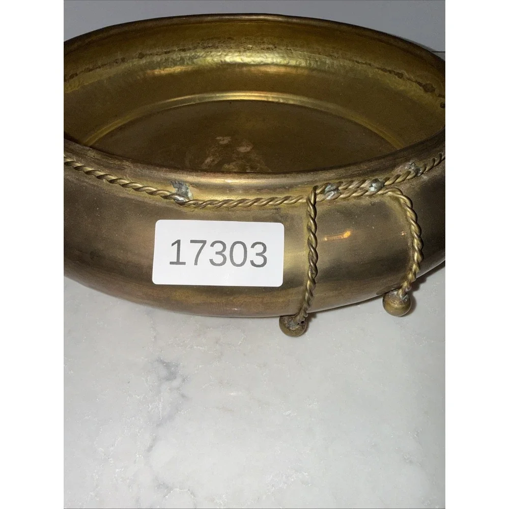 large brass bowl vintage